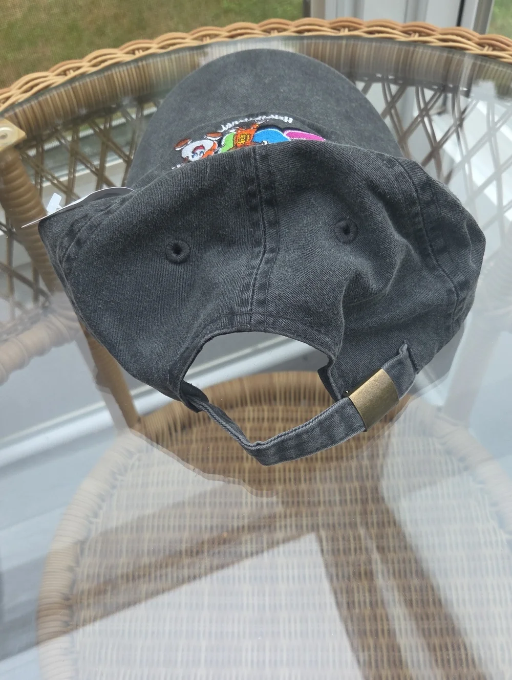 HersheyPark 2011 Black Embroidered  Character Baseball Hat Strapback NWT